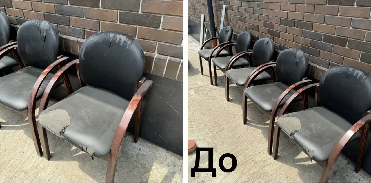 Стулья с деревянными подлокотниками до перетяжки